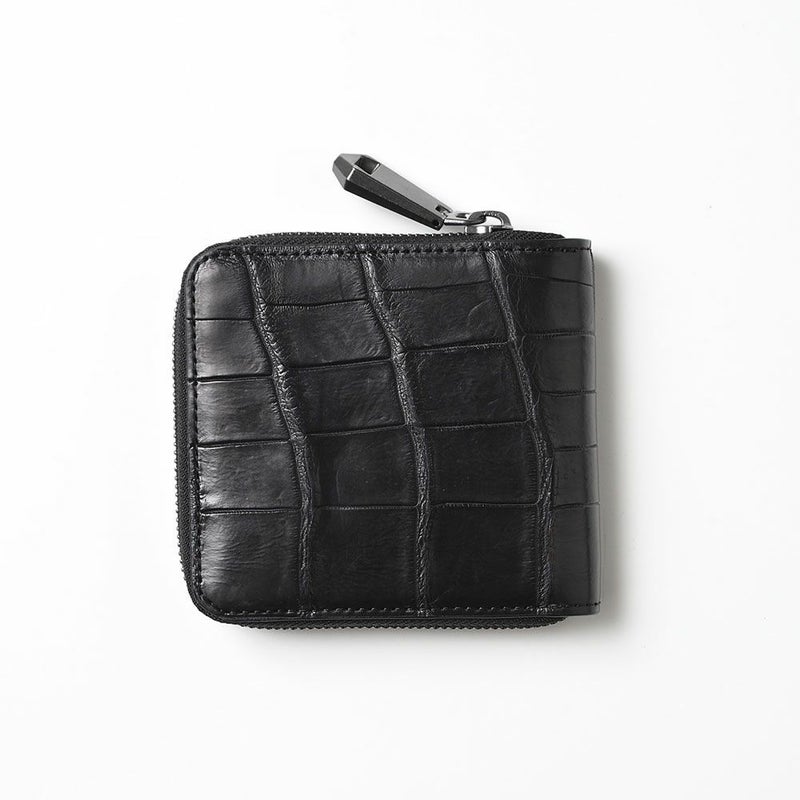 ズーの二つ折り財布 POROSUS Zip-around Wallet（ポロサス ジップアラウンドウォレット） ZBF-033 ピアノブラック