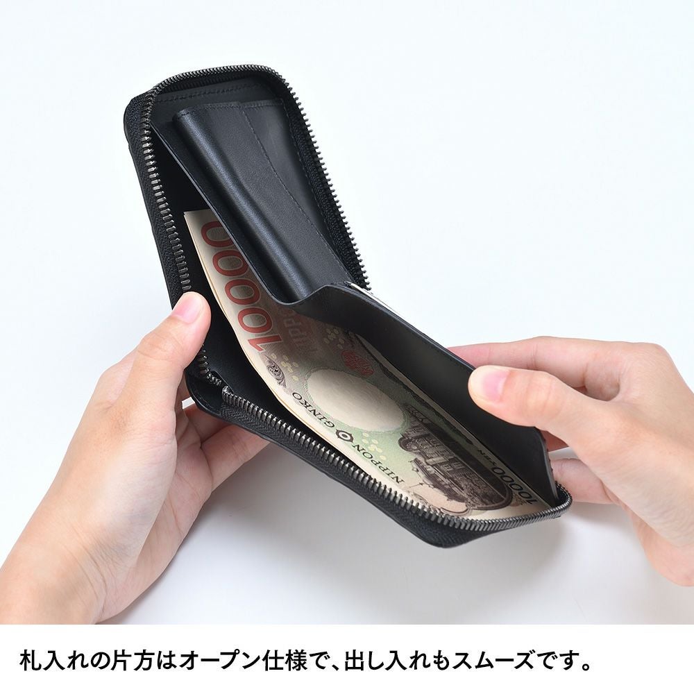 ズー 二つ折り財布 POROSUS Zip-around Wallet（ポロサス ジップ