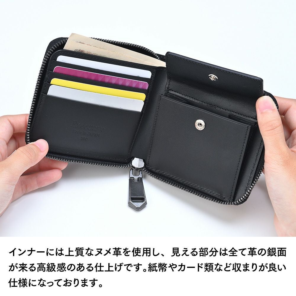 ズー 二つ折り財布 ALLIGATOR Zip-around Wallet（アリゲーター ジップ