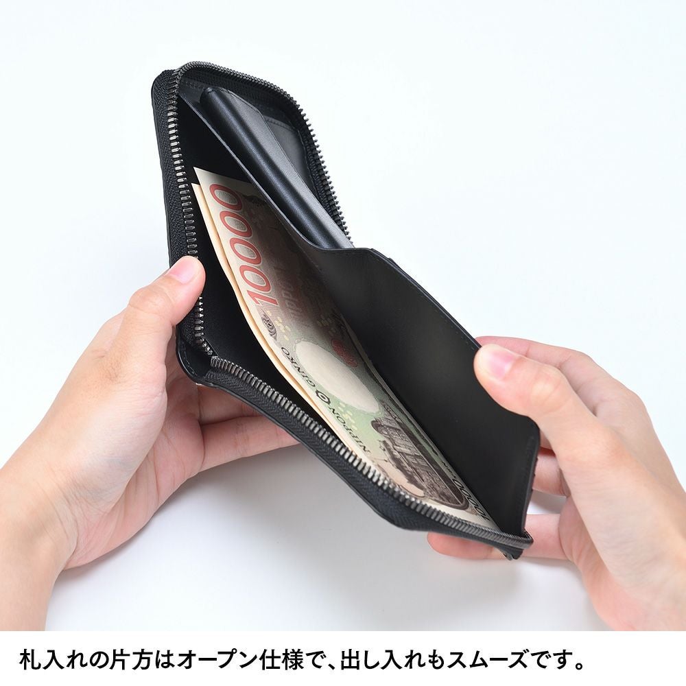 ズー 二つ折り財布 ALLIGATOR Zip-around Wallet（アリゲーター ジップ