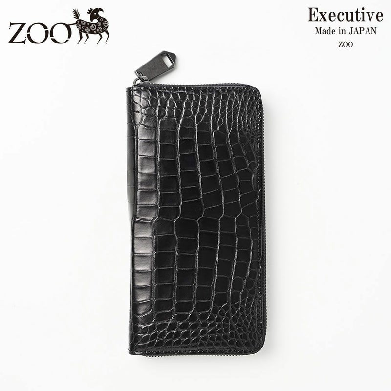 ズーの長財布 POROSUS Zip-around Long Wallet（ポロサス ジップアラウンド ロングウォレット） ZLW-150 ピアノブラック