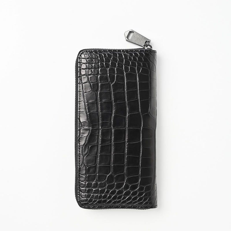 ズーの長財布 POROSUS Zip-around Long Wallet（ポロサス ジップアラウンド ロングウォレット） ZLW-150 ピアノブラック