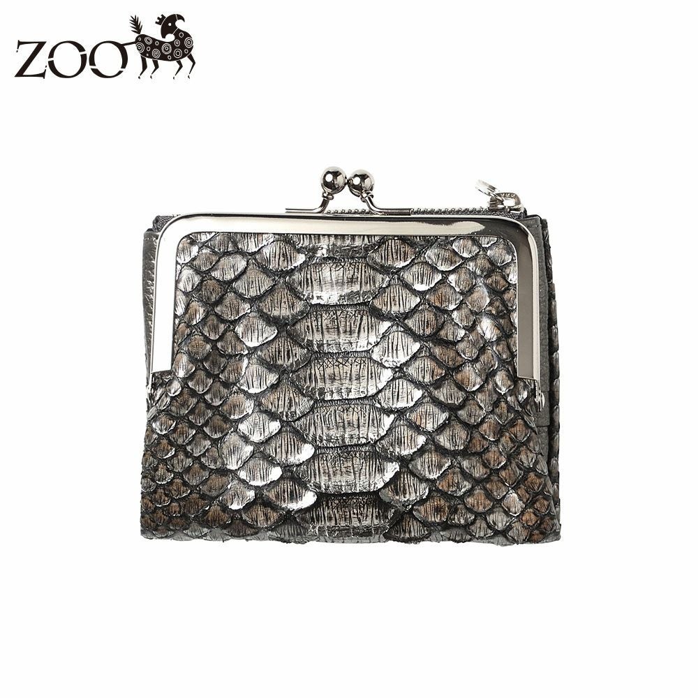 ズー 二つ折り財布 DIAMOND PYTHON Kiss-lock Wallet（ダイヤモンド