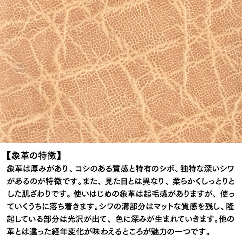 ズーの札入れ ELEPHANT Long Billfold（エレファント ロングビルフォード） ZLW-146 サンドベージュ