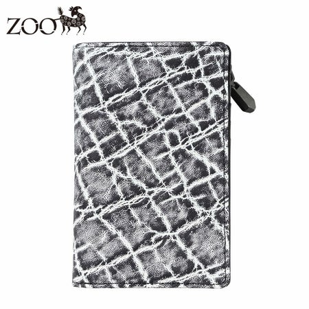 ズーの二つ折り財布 ELEPHANT Middle Wallet（エレファント ミドルウォレット） ZMW-029 ブラッククラッシュ