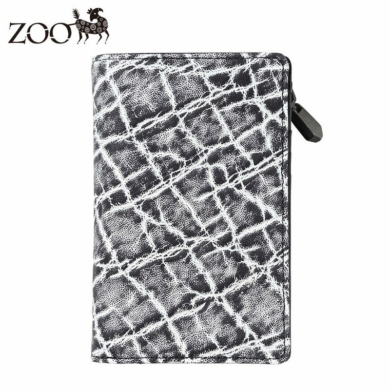 ズーの二つ折り財布 ELEPHANT Middle Wallet（エレファント ミドルウォレット） ZMW-029 ブラッククラッシュ