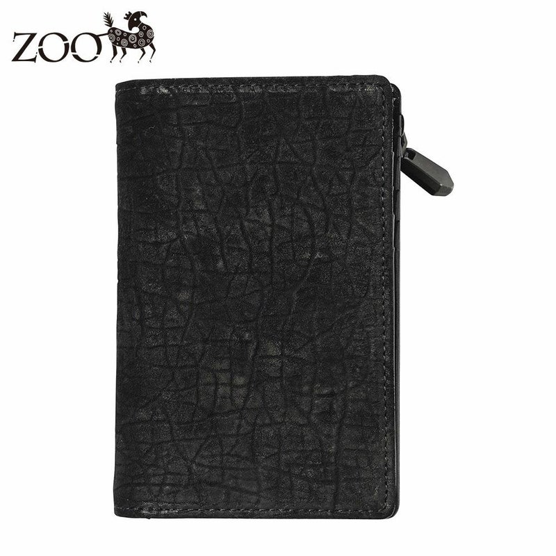 ズーの二つ折り財布 HIPPO Middle Wallet（ヒッポー ミドルウォレット） ZMW-033 ブラック