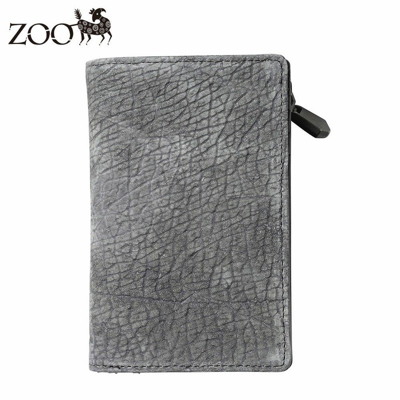 ズーの二つ折り財布 HIPPO Middle Wallet（ヒッポー ミドルウォレット） ZMW-033 グレー