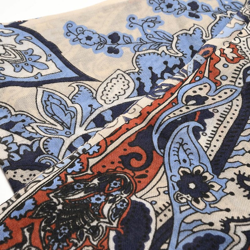 マローネのスカーフ Bagnasciuga Scarf（バニャシューガ スカーフ） 47003 ブルー