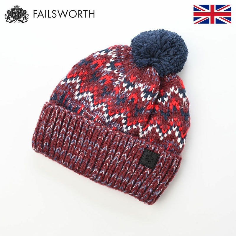 フェイルスワースのニット帽 Artic Beanie（アーティック ビーニー） ワインレッド