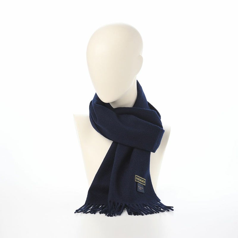 フェイルスワースのスカーフ・マフラー Hearth Scarf（ハース スカーフ） ネイビー