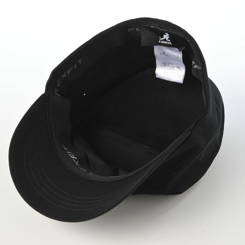 カンゴールのワークキャップ COTTON TWILL ARMY CAP（コットンツイル アーミーキャップ） ブラック