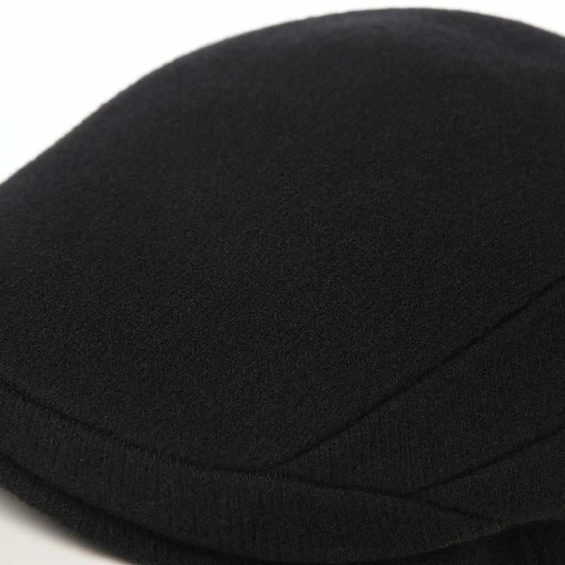 カンゴールのハンチング WOOL 507（ウール） ブラック