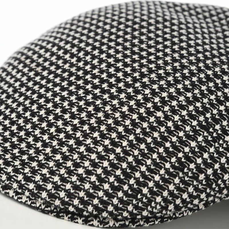 カンゴールのハンチング GRID KNIT 504（グリッド ニット） ブラック