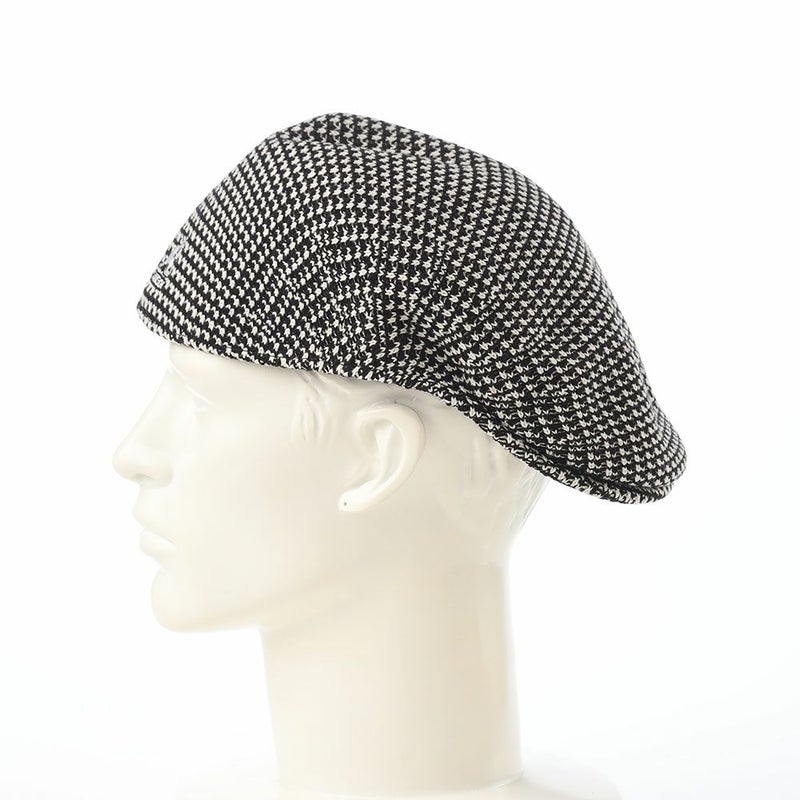 カンゴールのハンチング GRID KNIT 504（グリッド ニット） ブラック