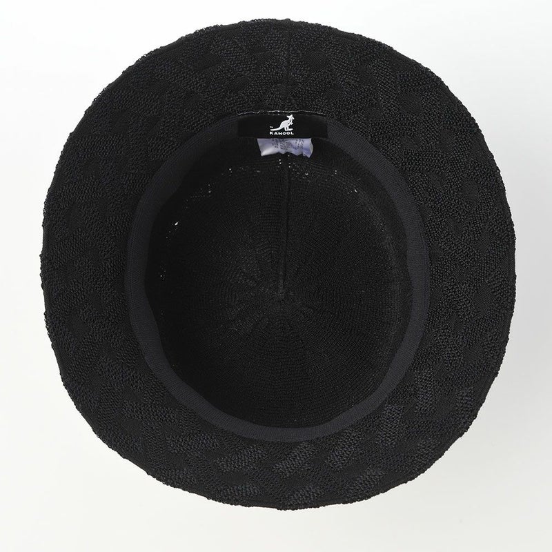カンゴールのバケットハット CROSS WEAVE BUCKET（クロスウィーブ バケット） ブラック