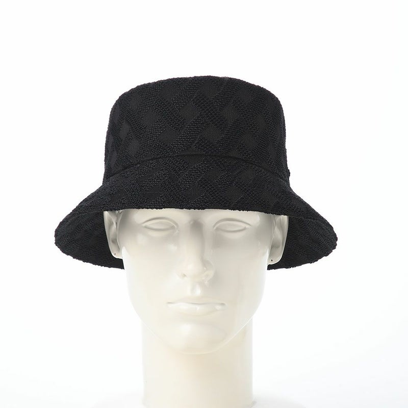 カンゴールのバケットハット CROSS WEAVE BUCKET（クロスウィーブ バケット） ブラック
