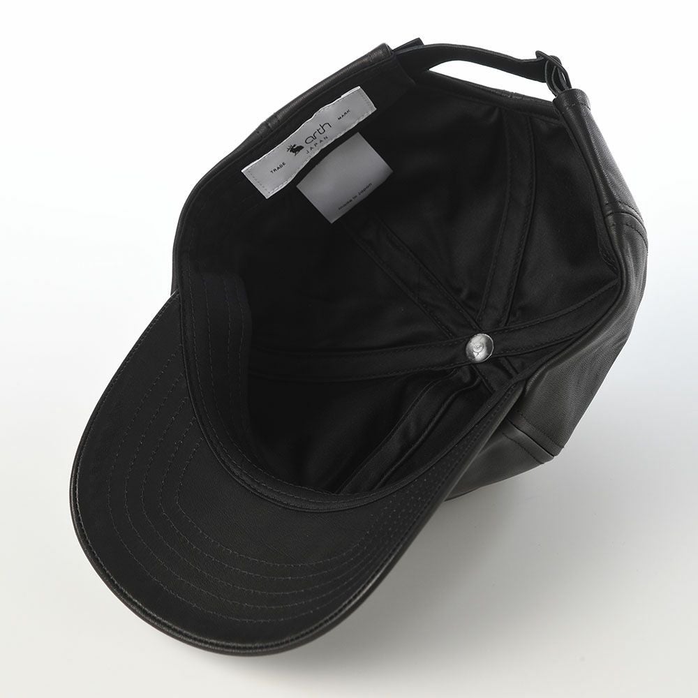アース キャップ Leather Cap（レザーキャップ） ブラック | 帽子通販