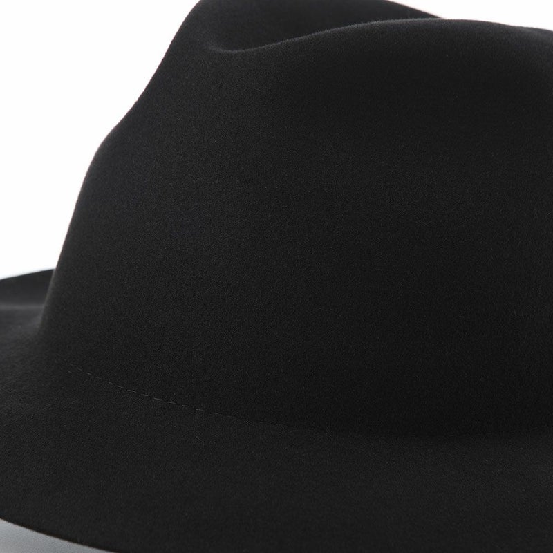アースのフェルトハット Crashable Fedora II（クラッシャブルフェドラ） ブラック
