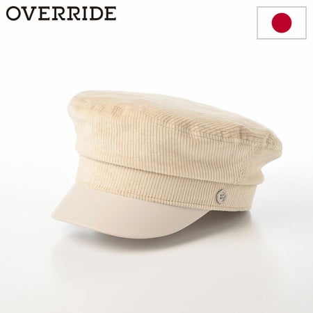 オーバーライドのマリンキャップ OR REC CORDUROY MARIN CAS SG（コーデュロイマリンキャス） ライトベージュ
