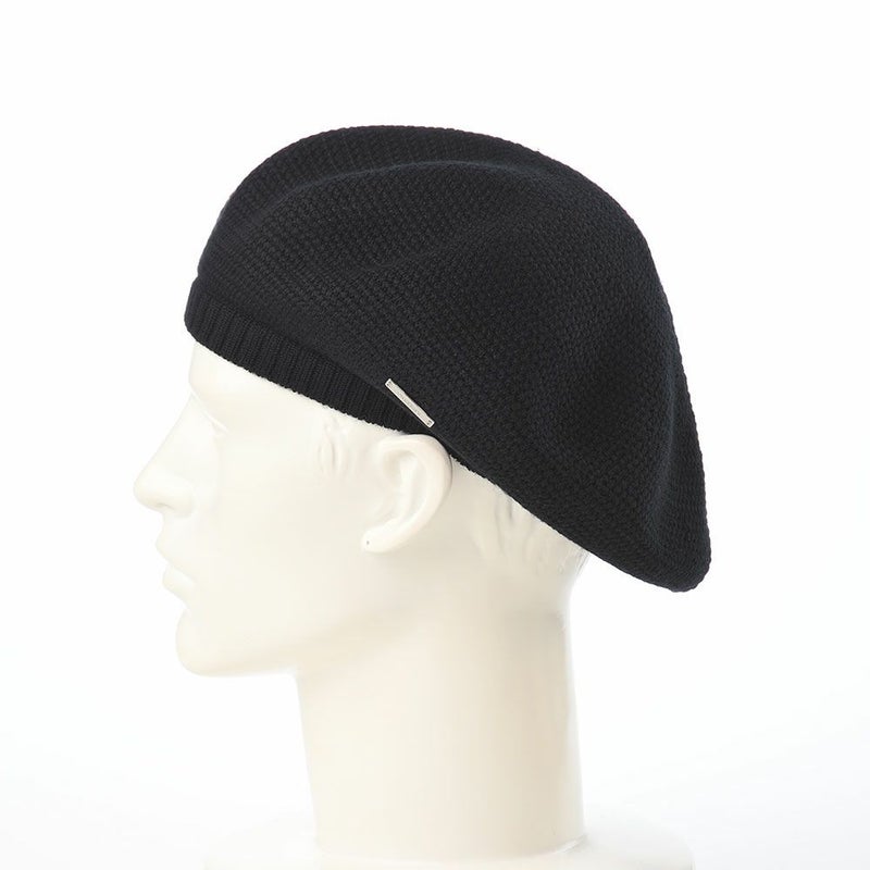 オーバーライドのベレー帽 OR WASHABLE WOOL TAM BERET（ウォッシャブル ウール タムベレー） ブラック