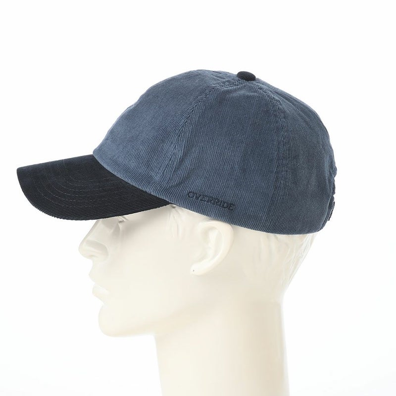オーバーライドのキャップ OR CORDUROY 6P CAP（コーデュロイキャップ） ブルー