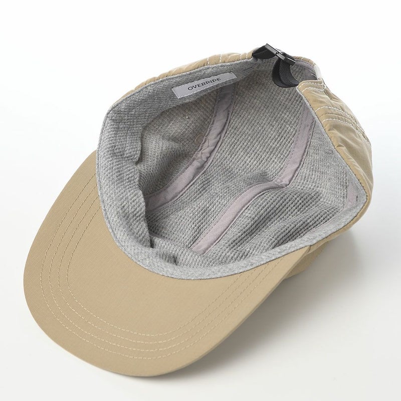 オーバーライドのキャップ OR REN RIPSTOP WIDE JET CAP（リップストップ ワイド ジェットキャップ） ベージュ
