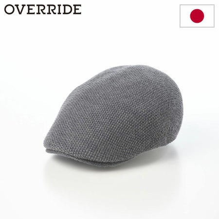 オーバーライドのハンチング OR WASHABLE WOOL KNIT HUNTING（ウォッシャブル ウール ニットハンチング） ダークグレー
