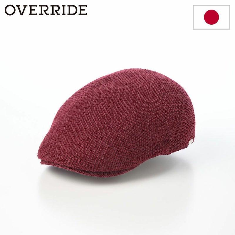 オーバーライドのハンチング OR WASHABLE WOOL KNIT HUNTING（ウォッシャブル ウール ニットハンチング） ダークレッド