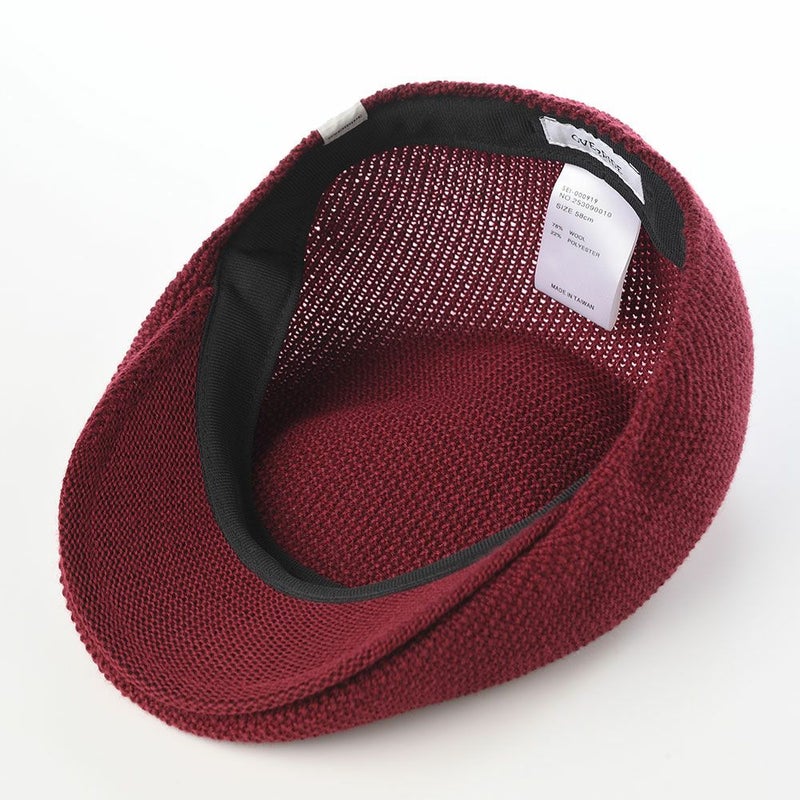 オーバーライドのハンチング OR WASHABLE WOOL KNIT HUNTING（ウォッシャブル ウール ニットハンチング） ダークレッド