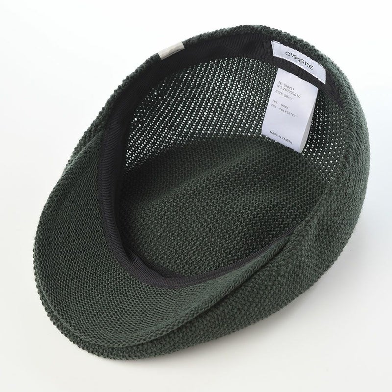オーバーライドのハンチング OR WASHABLE WOOL KNIT HUNTING（ウォッシャブル ウール ニットハンチング） グリーン