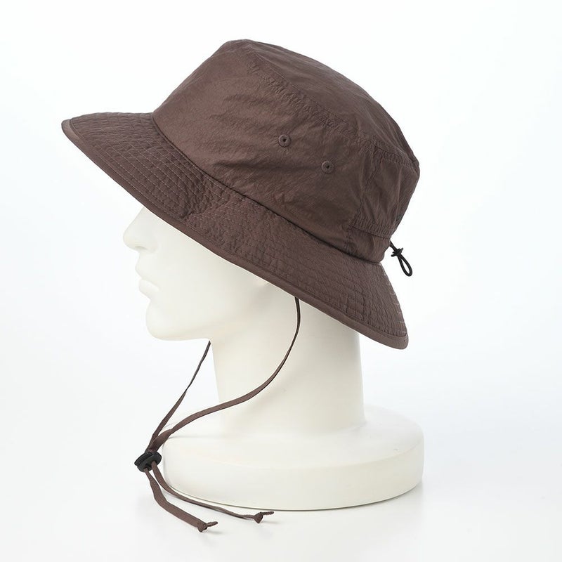 オーバーライドのサファリハット OR REC NL ADVENTURE HAT SG（リサイクルナイロン アドベンチャーハット） ブラウン