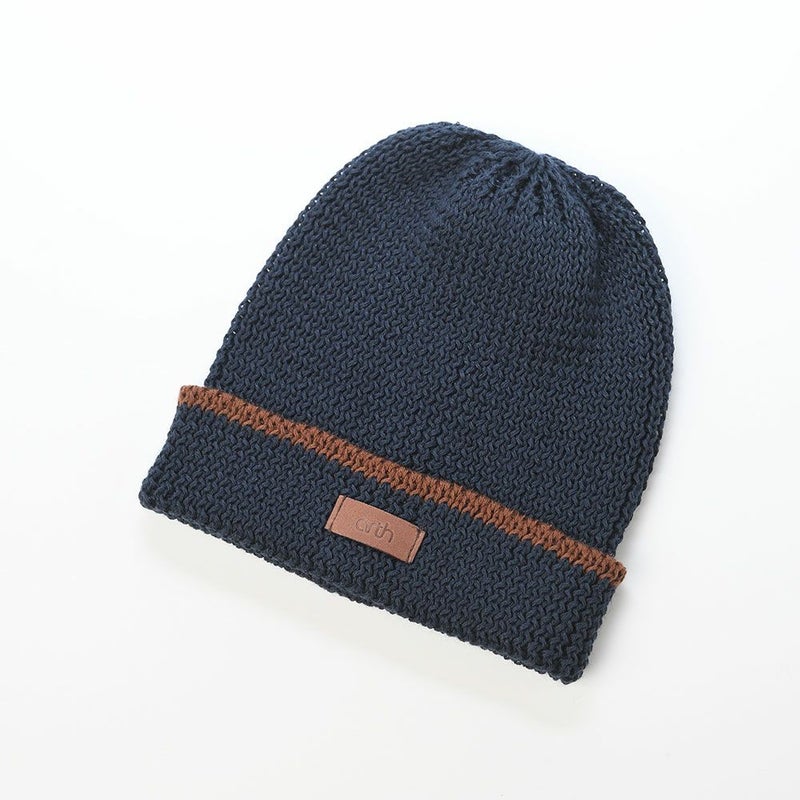 アースのニット帽 Li Loose Fit Knit Watch（ルーズフィット ニットワッチ） ネイビー