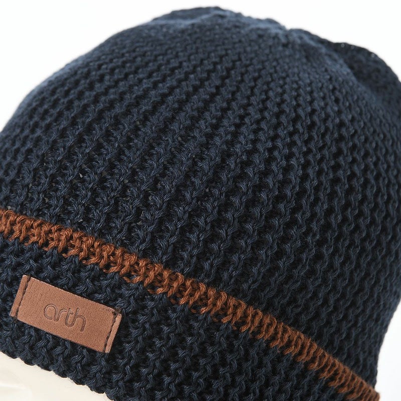 アースのニット帽 Li Loose Fit Knit Watch（ルーズフィット ニットワッチ） ネイビー