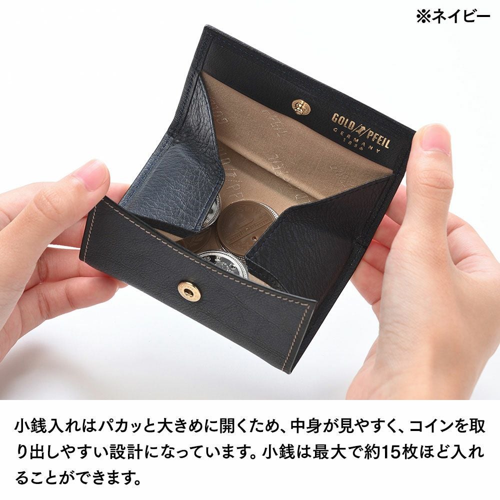 ゴールドファイル 小銭入れ オックスフォード BOX小銭入れ ブラック