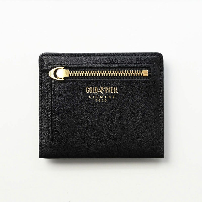ゴールドファイルのミニ財布 オックスフォード コンパクト財布 ブラック