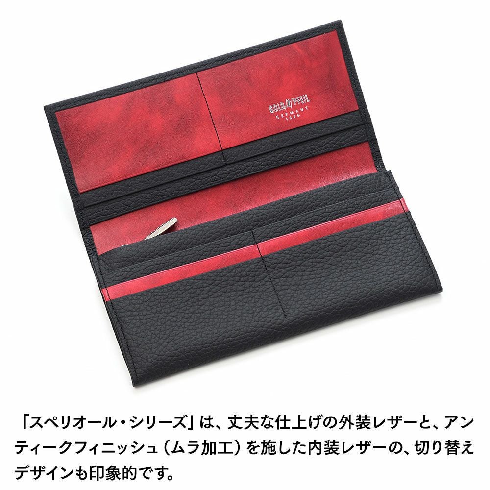 ゴールドファイル 長財布 スペリオール 長財布 ブラック | 帽子通販 時