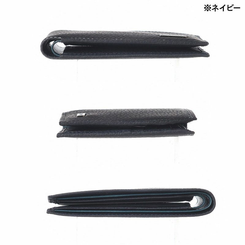 ゴールドファイルの二つ折り財布 スペリオール 二つ折り札入れ ネイビー