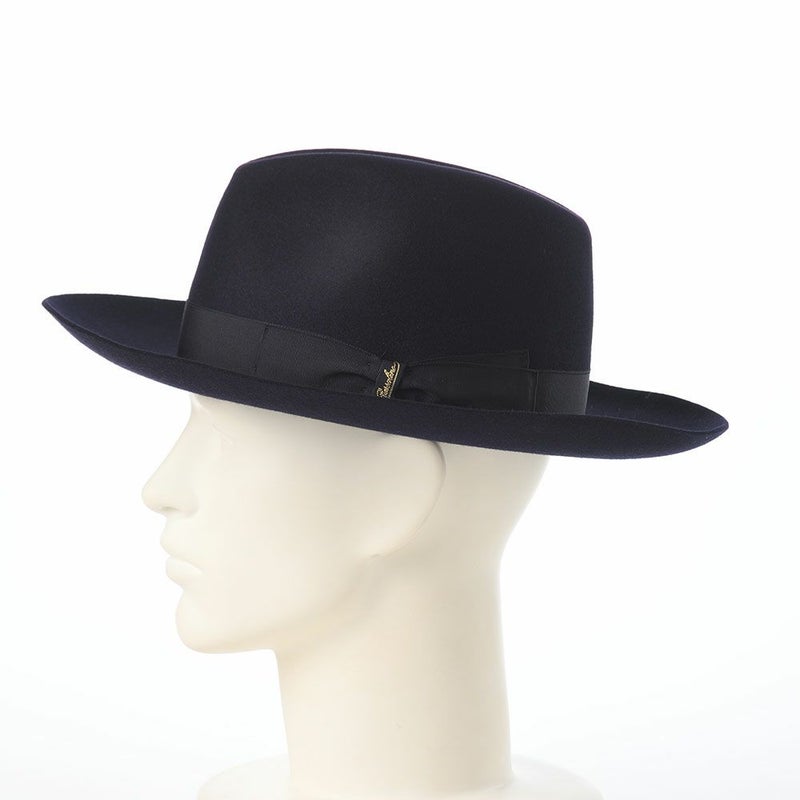 ボルサリーノのフェルトハット Q.S. Folar Rasato（Q.S. フォラール ラザート） 110757 ネイビー2