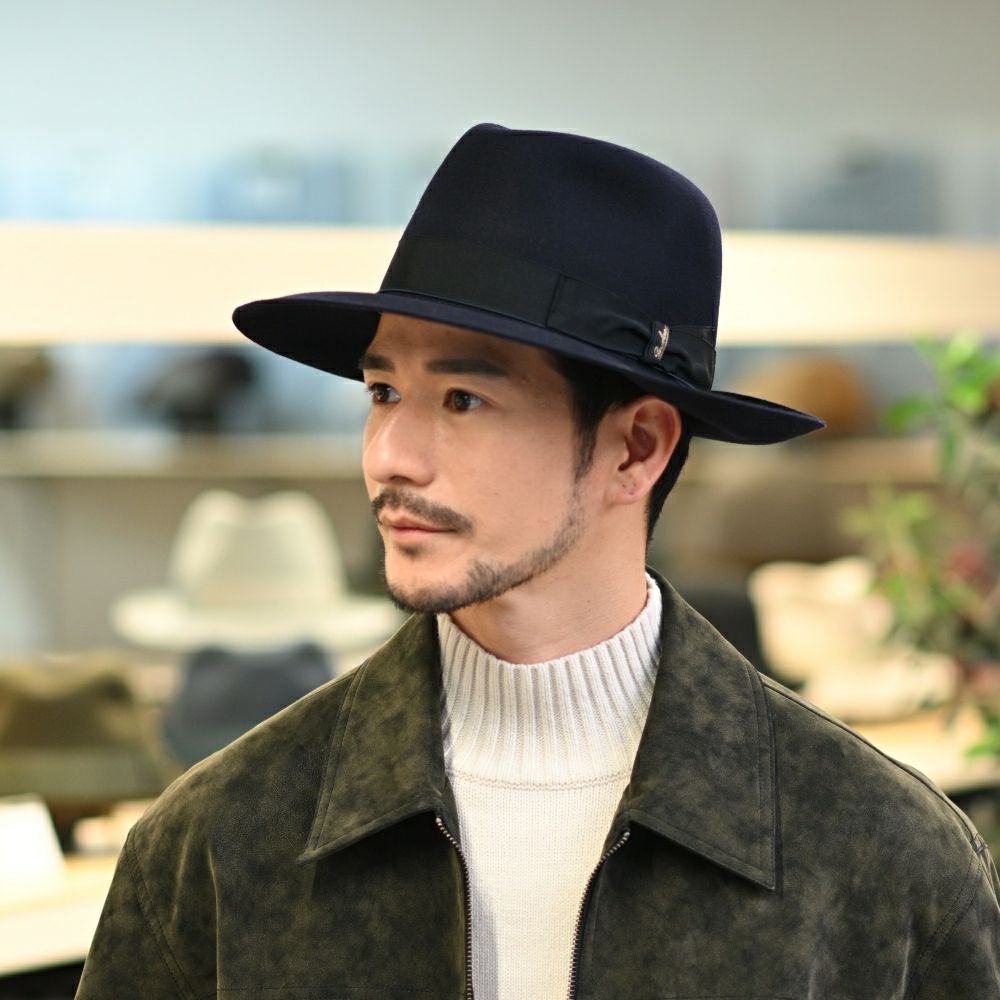 ボルサリーノ フェルトハット Q.S. Folar Rasato（Q.S. フォラール