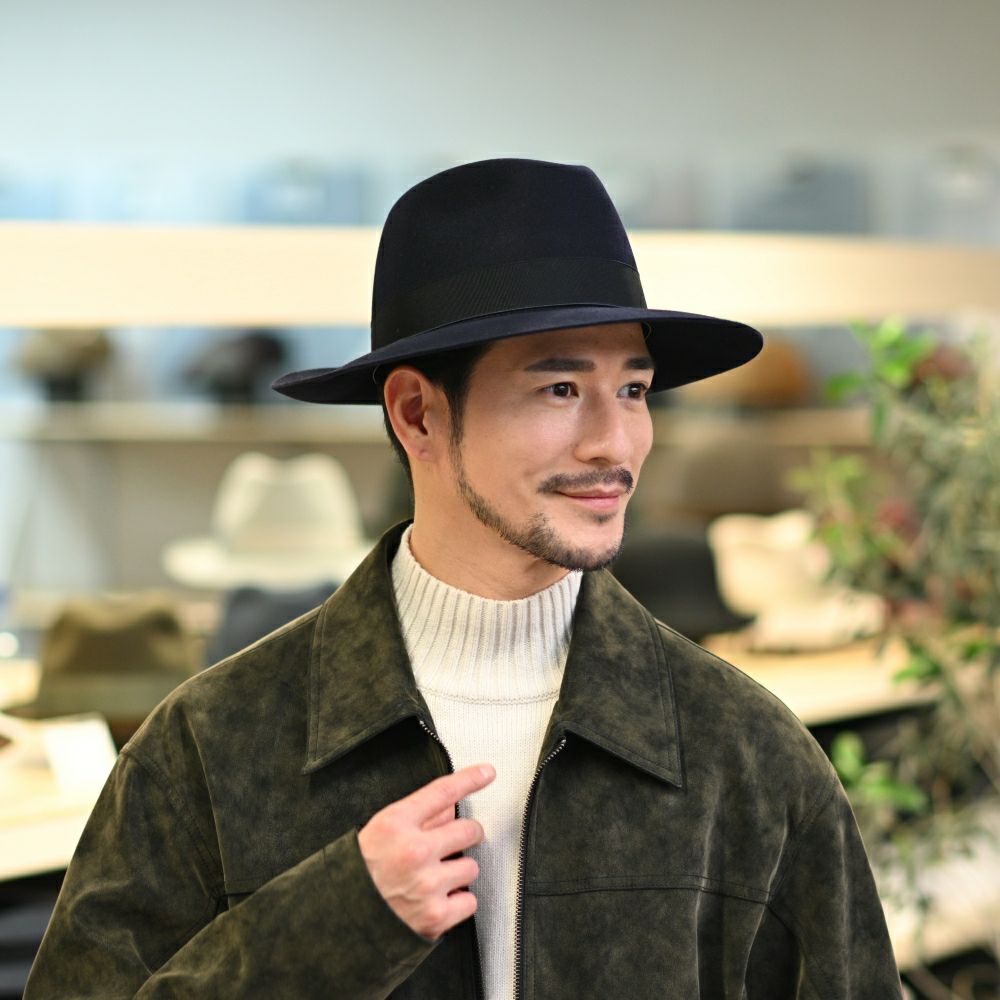 ボルサリーノ フェルトハット Q.S. Folar Rasato（Q.S. フォラール