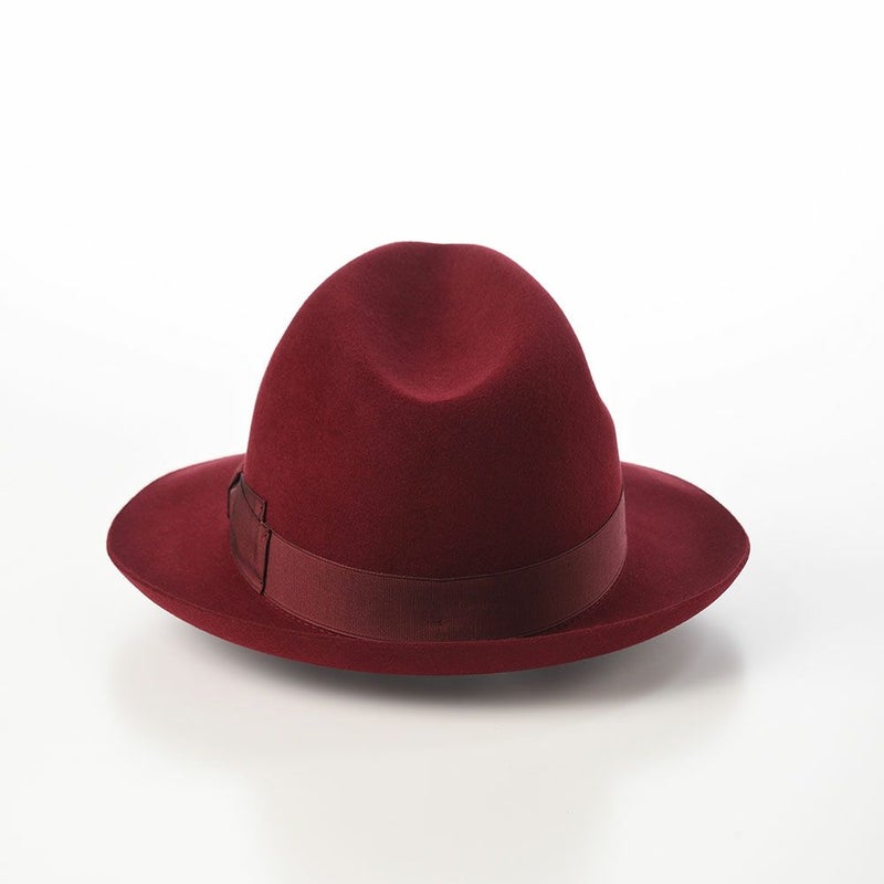 ボルサリーノのフェルトハット Alessandria rasato（アレッサンドリア ラザート） 390054 バーガンディー