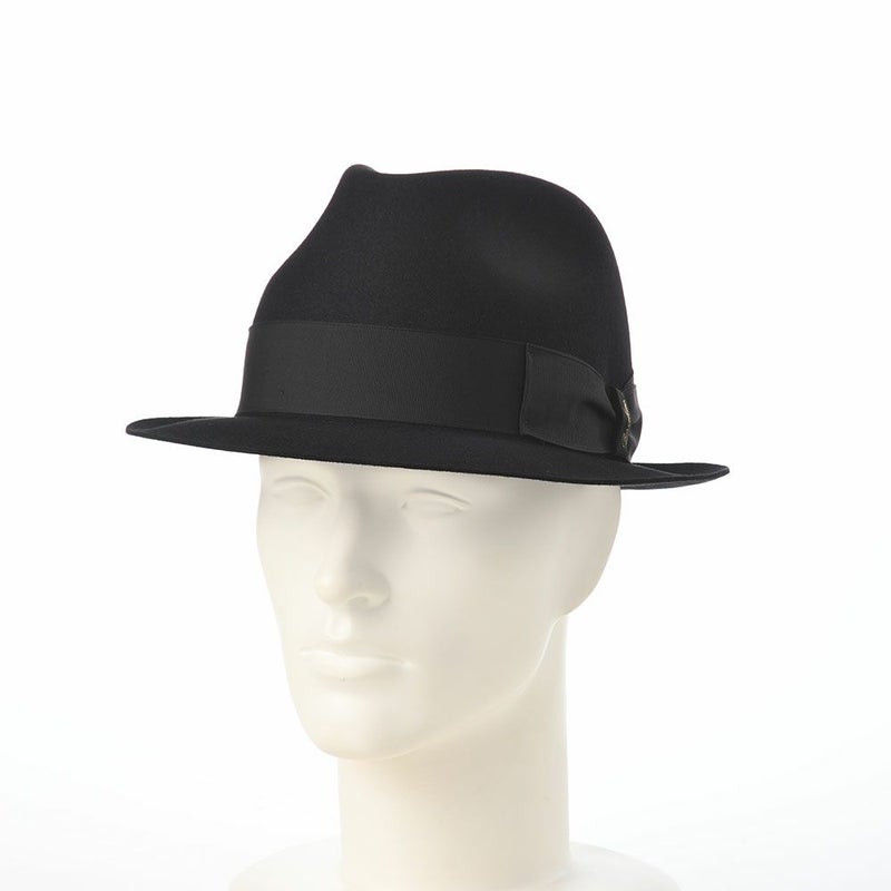 ボルサリーノのフェルトハット Alessandria rasato piccola（アレッサンドリア ラザート ピッコラ） 390131 ブラック