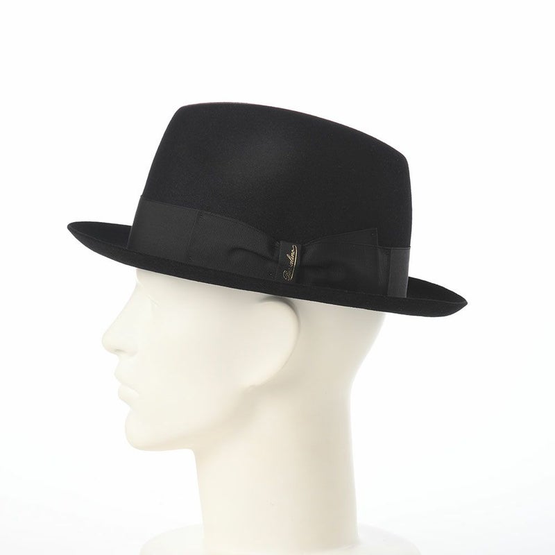 ボルサリーノのフェルトハット Alessandria rasato piccola（アレッサンドリア ラザート ピッコラ） 390131 ブラック