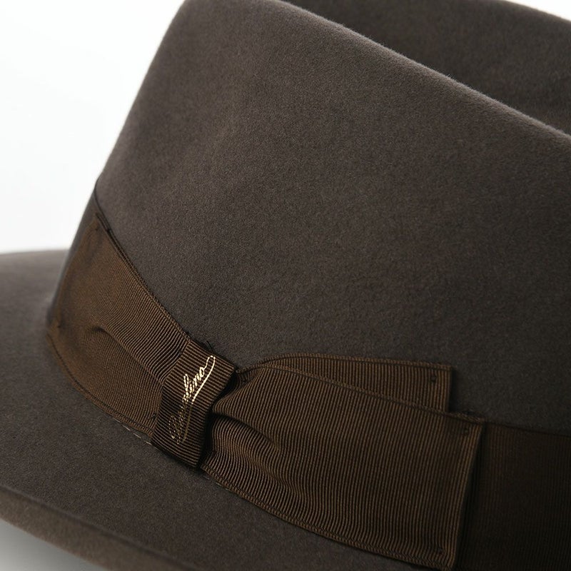 ボルサリーノのフェルトハット Alessandria rasato larga（アレッサンドリア ラザート ラーガ） 390299 ブラウン2