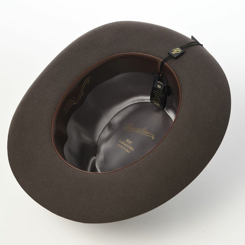 ボルサリーノのフェルトハット Alessandria rasato larga（アレッサンドリア ラザート ラーガ） 390299 ブラウン2