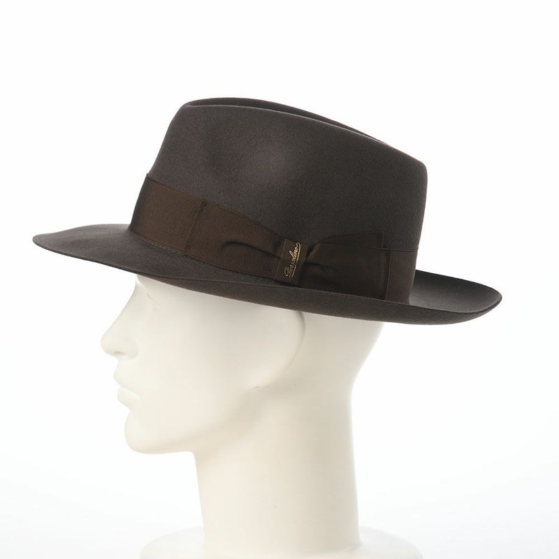 ボルサリーノのフェルトハット Alessandria rasato larga（アレッサンドリア ラザート ラーガ） 390299 ブラウン2