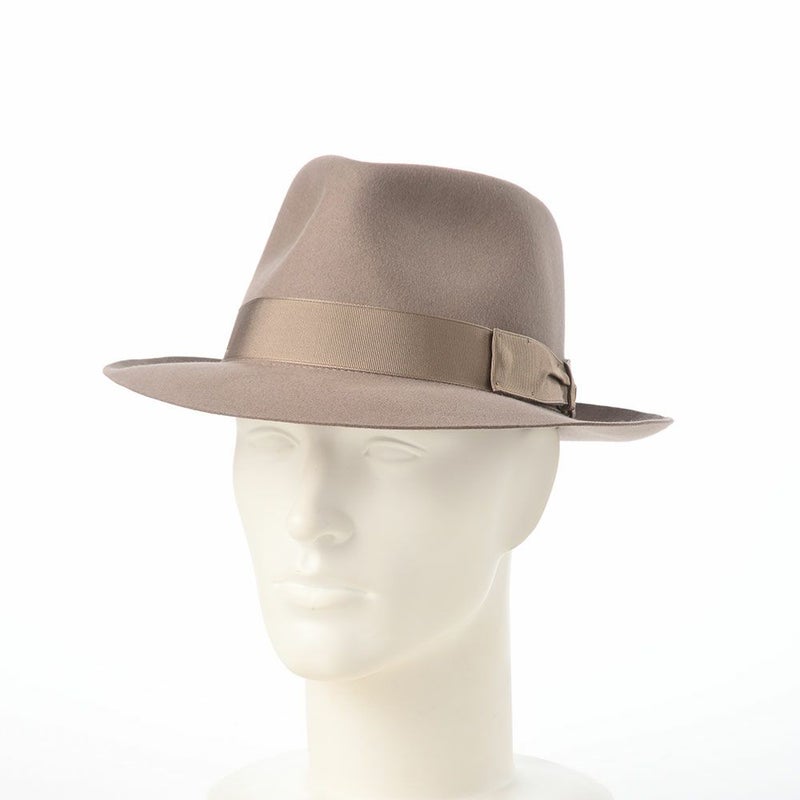 ボルサリーノのフェルトハット Alessandria Claudio Detachable Ribbon（アレッサンドリア クラウディオ デタッチャブル リボン） 390335 ベージュ2