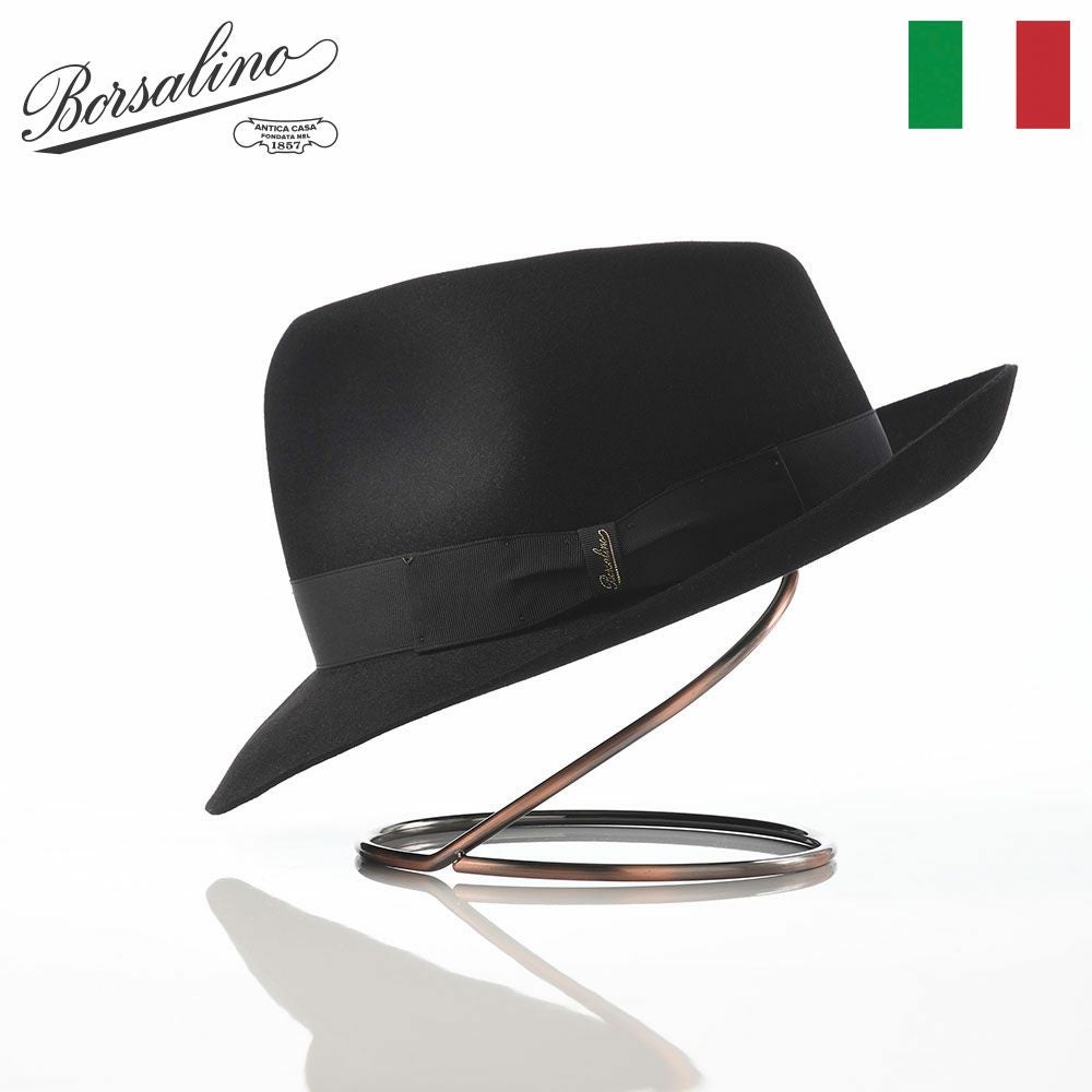 ボルサリーノ フェルトハット Alessandria Claudio Detachable Ribbon