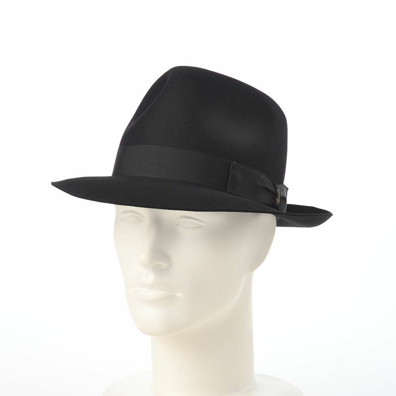 ボルサリーノのフェルトハット Alessandria Claudio Detachable Ribbon（アレッサンドリア クラウディオ デタッチャブル リボン） 390335 ブラック